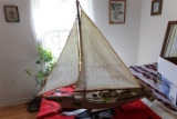 HAND MADE MODEL OF BECKEE W SKIP JACK 40 INCH X 35 INCH SHIPPING NOT AVAILA