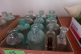 BOX OF ANTIQUE BOTTLES