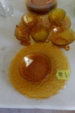 17 PC AMBERWARE CIRCA 1930S