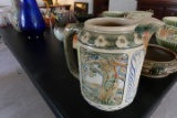 8 INCH ROSEVILLE PITCHER WITH KING FISHER DESIGN