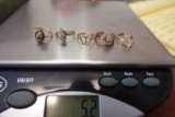 5 10 KT GOLD RINGS SIZES 4.5 TO 5 5.2 DWT MISC STONES