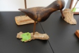 SHOREBIRD CARVING BY ANDREW 1985 APPROX 7 INCH TALL