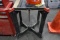 SHOP TOOL STAND WITH BUCKET OF NUTS BOLTS AND FASTENERS