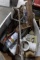BOX WITH MIXER PADDLE SCAFFOLDING PARTS PVS TAPE MEASURES AND MORE