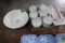 12 NORITAKE IVORY CHINA COFFEE CUPS AND SERVING BOWL AND STAFFORD SHIRE GRA