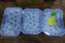VINTAGE CERAMIC PORCELAIN JAPANESE PINK AND FLORAL SUSHI TRAY AND 2 CURVED