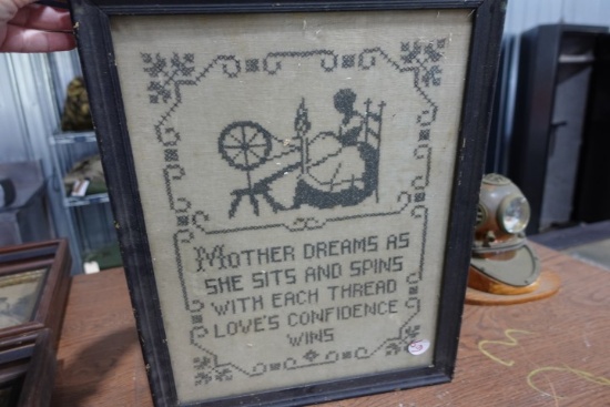 EARLY NEEDLE POINT MOTHER DREAMS
