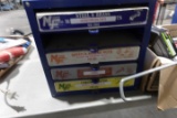 MID WEST FASTENERS 4 DRAWER CABINET WITH MISC HARDWARE AND PARTS