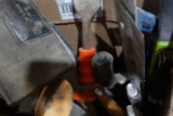 BOX LOT INCLUDING CHISELS TROWELS SPREADER KNIVES BRUSHES AND MORE