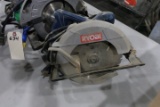 3 CIRCULAR SAWS 2 HITACHI AND 1 RYOBI