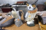 OWL HAWK AND CROW DECOY
