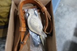 BOX LOT LEATHER GUN SLING LANYARD CORD MORNING DOVE SILHOUETTE LARGE HARDBA