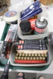 LOT OF MISC BULLETS INCLUDING 9 MM LUGER APPROX 80 RDS 308 APPROX 40 RDS 22