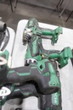 SET OF BATTERY OPER HITACHI DRILLS IMPACT DRILLS WITH CHARGER AND BATTERY