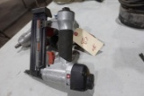 3 PC TOOLS HUSKEY PNEUMATIC IMPACT WRENCHES AND PORTER CABLE BRAD NAILER