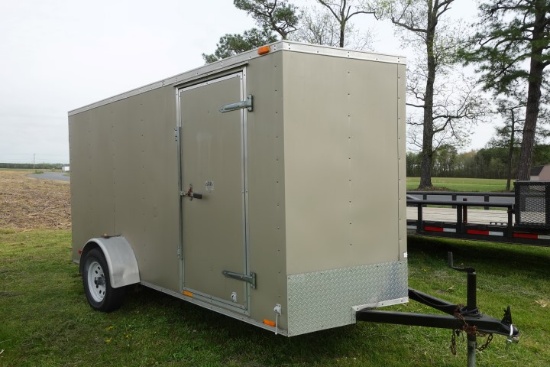 #1801 CARGO MATE TRAILER 11' X 2' V NOSE X 69" WIDE 71" TALL INSIDE 21" WID