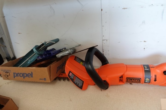 BLACK AND DECKER ELECTRIC HEDGE TRIMMER AND CAULKING GUNS