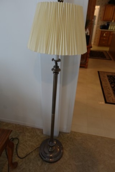 PEWTER COLOR FLOOR LAMP