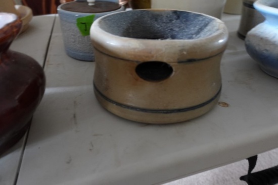ANTIQUE SALT GLAZE SPITTOON