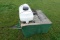 #5203 PULL SPRAYER 15 GALLON TANK 12 V PUMP ON WOODEN PULL TRAILLER