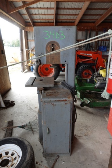 #3403 BAND SAW 230 VOLT 15 X 15 CUTTING TABLE 9" CUTTING DEPTH