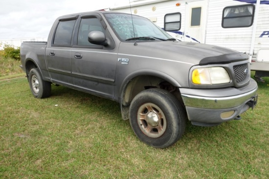#3021 2002 FORD F150 SUPERCREW 229434 MILES AM FM CASSETTE PLAYER 4X4 4 DOO