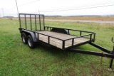 #3820 2016 PREMIER TRAILER 14 X 6' WIDE 13