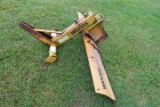 #5201 WOODS 6' SCRAPER BLADE MODEL RB72 SN SS6280 3 PT MOUNT MANUAL TILT AD
