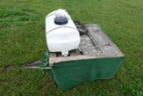 #5203 PULL SPRAYER 15 GALLON TANK 12 V PUMP ON WOODEN PULL TRAILLER