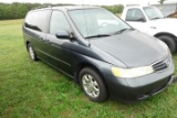 #2501 2004 HONDA ODYSSEY 186566 MILES AM FM CD PLAYER VINYL INTERIOR 3RD RO