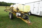 #2404 AG CHEM SPRAYER MODEL 502 P94029 400 GAL POLY CHEMICAL TANK 150 SERIE