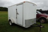 #3821 2011 FRANKLIN ENCLOSED TRAILER 6 X 10 SINGLE AXLE 2990 LB GWV 2