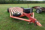#3306 DONAHUE LAY DOWN TRAILER 21' LONG 8' WIDE 33 X 18 PARKER 45 TOOL BOX