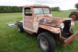 #2107 1959 WILLY JEEP PROJECT VEHICLE NO FLOOR NO SEAT MISSING WINDOWS FLAT