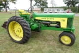 #1401 JOHN DEERE TRACTOR 1959 WITH 3 BOTTOM PLOW FRESH PAINT RUNS GOOD
