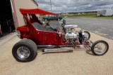 #4304 1923 FORD T BUCKET HOT ROD GLASS BODY 1971 350 2 EDELBROCK AVS CARBS