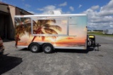#4701 2021 WELLS CARGO CONCESSION TRAILER 16 X 7 MOD WHD716T2 TANDEM AXLE D