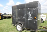 #5501 1984 HOMEMADE TRAILER 5' X 8' LONG 2 5/16 BALL MOUNT DOUBLE SWING OPE