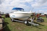 #7101 1995 SEASWIRL BOAT 21' CUDDY CABIN 5.0 L MUSTANG MOTOR 2005 EZ LOAD T