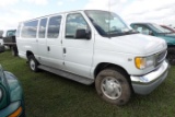 #6901 2001 FORD E350 5.4 ENG 15 PASSENGER 174593 MILES PASSENGER SEAT RIPPE