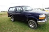 #2301 1995 FORD BRONCO XL 4X4 155992 MILES 5.0 L ENG AUTO OD ALPINE STEREO