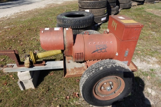 WINPOWER PTO GENERATOR ON SINGLE AXLE CART