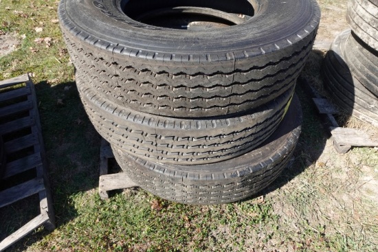 3 NEW AURORA UFO4 TIRES 11R22.5