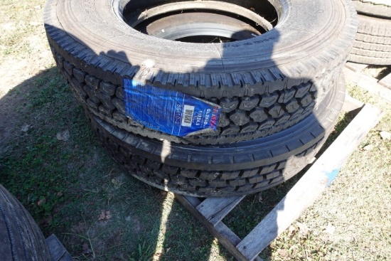 2 NEW SAMSON GL266D TIRES 11R 24.5
