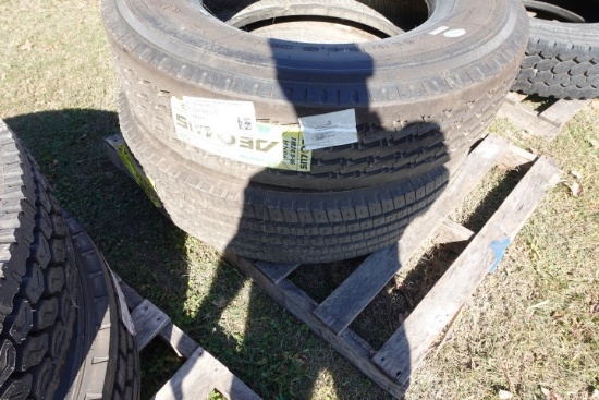2 NEW AEOLUS NN06 TIRES 11R24.5