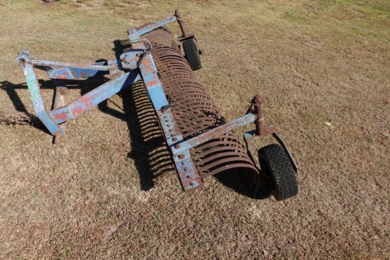 7' ADJUST ROOT RAKE WITH 2 TIRES 3 PT HITCH