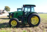 JOHN DEERE 6105 E 1735 HRS 4 WD FULL CAB ALL GLASS GOOD AC HEAT RADIO 3 SP