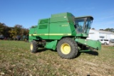 JOHN DEERE 9610 COMBINE MAXIMIZER 4 WD 409610X678712 ENG HRS 4897 AC HEAT R