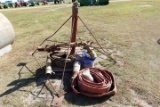 PORTABLE KOMET TWIN 202 PLUS IRRIGATION TURRET WITH STEEL STAND AND HOSE