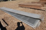 64 PCS USED 18' CORRUGATED METAL